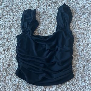 black tank top